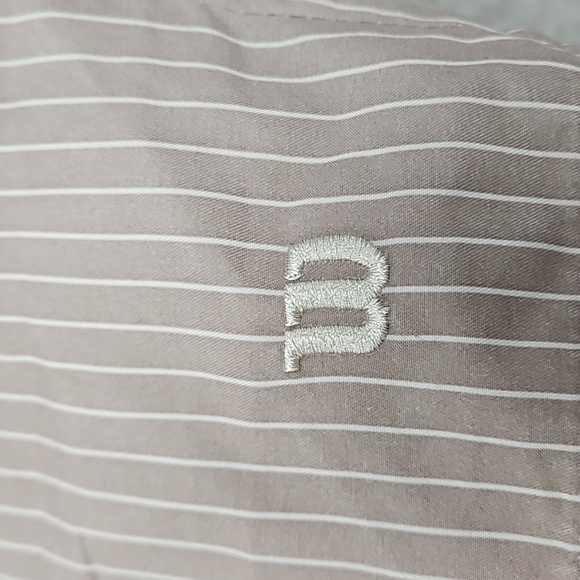 MENS Wilson ultra beige striped pocket Bermuda length shirts size 38 - Picture 2 of 6